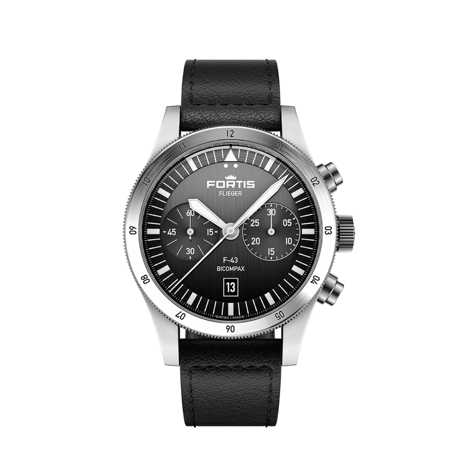 Flieger F-43 Bicompax Black AS / Front