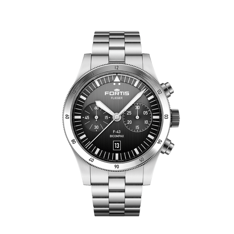 Flieger F-43 Bicompax Black BB / Front