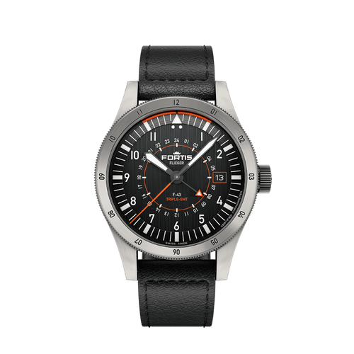 Flieger F-43 Triple-GMT Original AS / Front