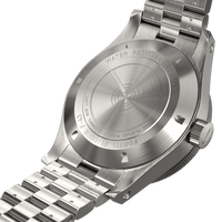 Flieger F-43 Triple-GMT Titanium Orange BB / caseback