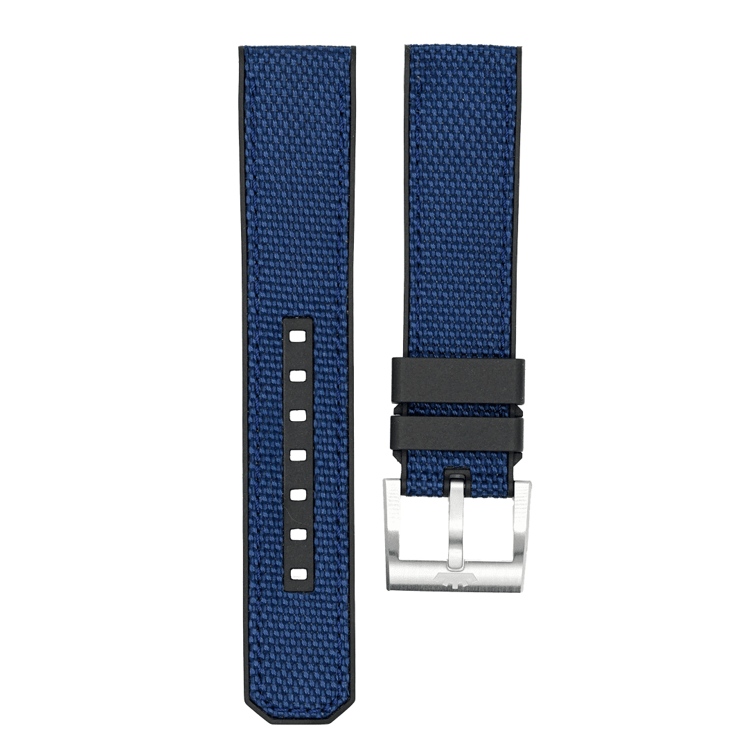 Hybrid Strap Fiber Blue | 21mm | FORTIS Watches AG